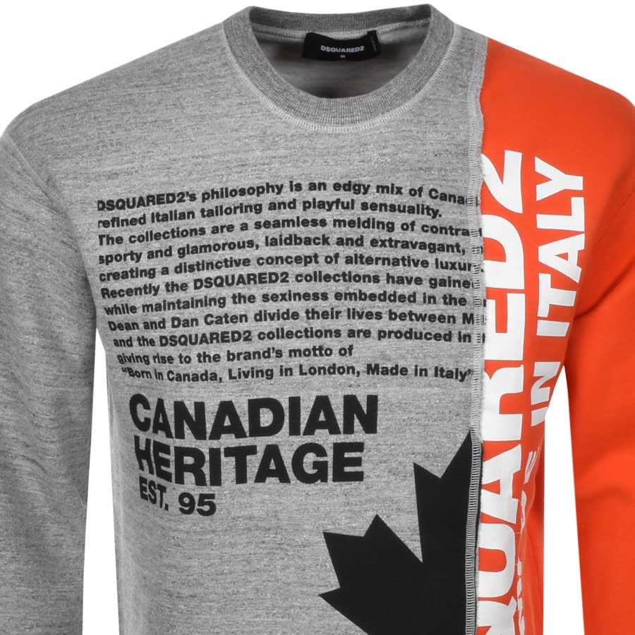 Alternative Image for ProductDSQUARED2 Logo Printed Sweatshirt Grey2